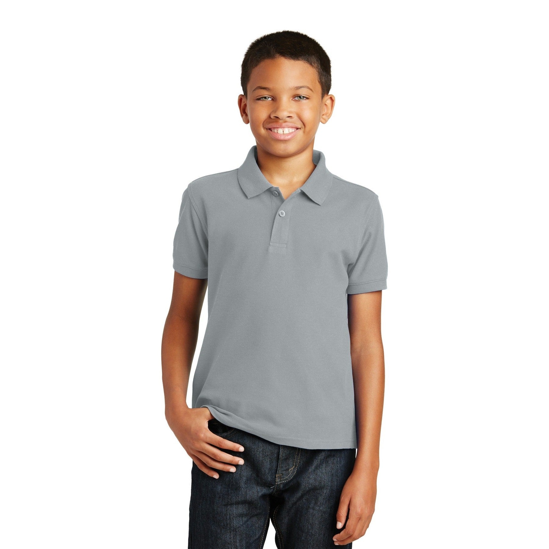 Port Authority-Port Authority® Youth Core Classic Pique Polo. Y100-MedTech-4